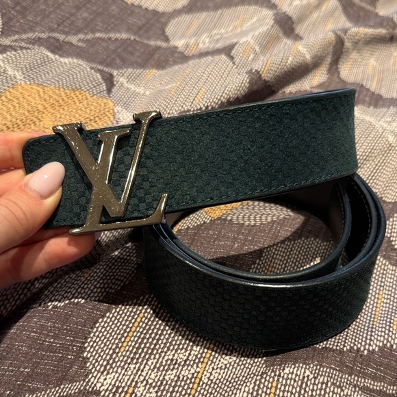 Louis Vuitton Santur LV Initial Belt 40 mm Silver Buckle